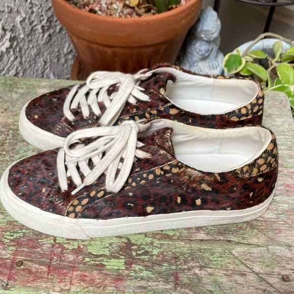 Madewell sidewalk low top calf hair sneakers ☀️ -size 8.5 - Picture 2 of 9